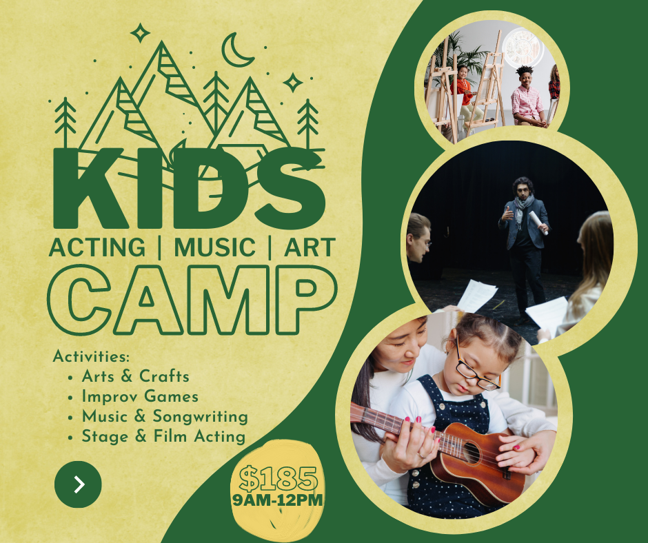 Yellow Green Kids Camp Mountain Facebook Post